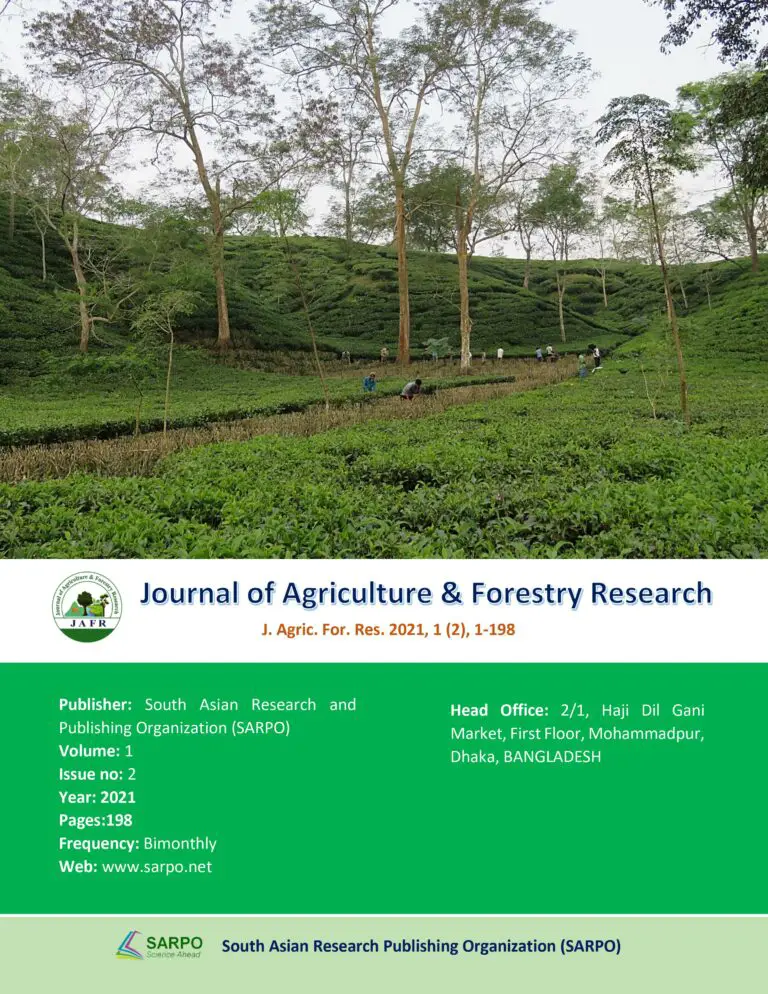 journal of agricultural and forestry research journal