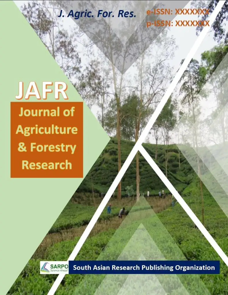 3 Journal of Agriculture and Forestry Research