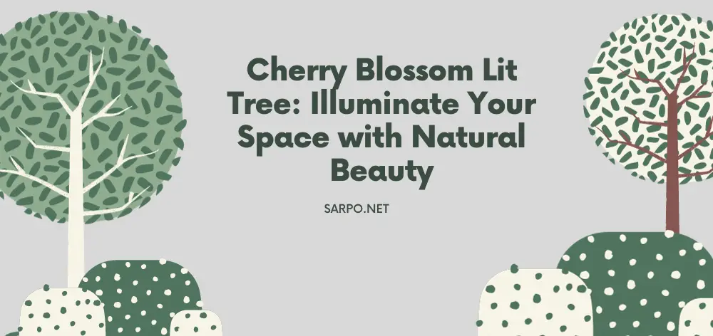 Cherry Blossom Lit Tree
